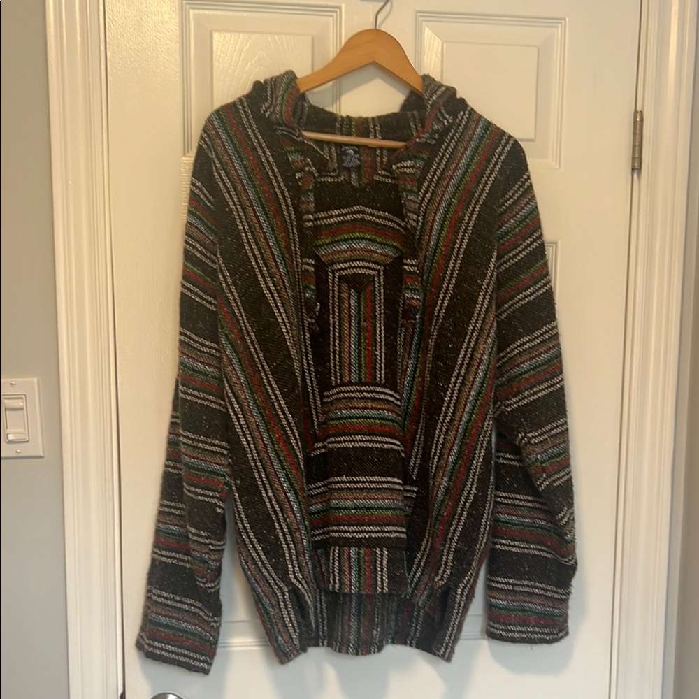 Striped Multicolor Hooded Sweater